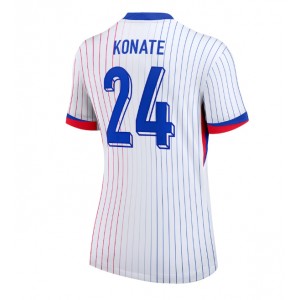 Fotbalové Dres Francie Ibrahima Konate #24 Dámské Venkovní Oblečení ME 2024 Krátký Rukáv